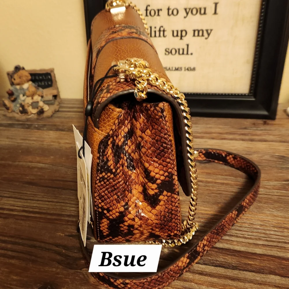 BRAHMIN Women's Cognac Saguaro Rosalie Crossbody Bag NWT - Picture 3 of 9